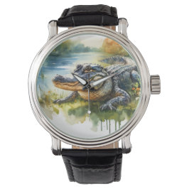 Crocodile Charm REF172 - Watercolor Armbanduhr