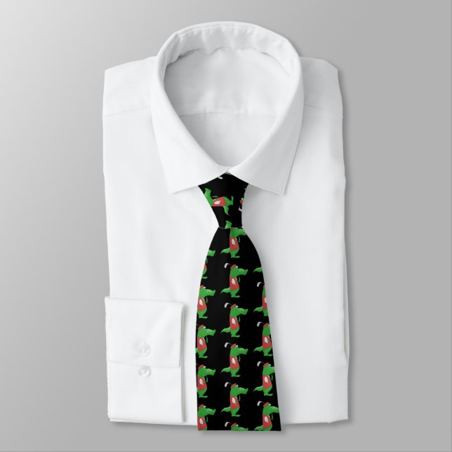 Crocodile Golfer Neck Tie Krawatte (Gebunden)