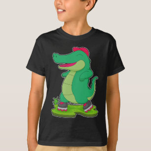 Crocodile Inline Skaten Roller Skate T-Shirt
