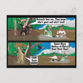 CROCODILE JOKE POSTKARTE