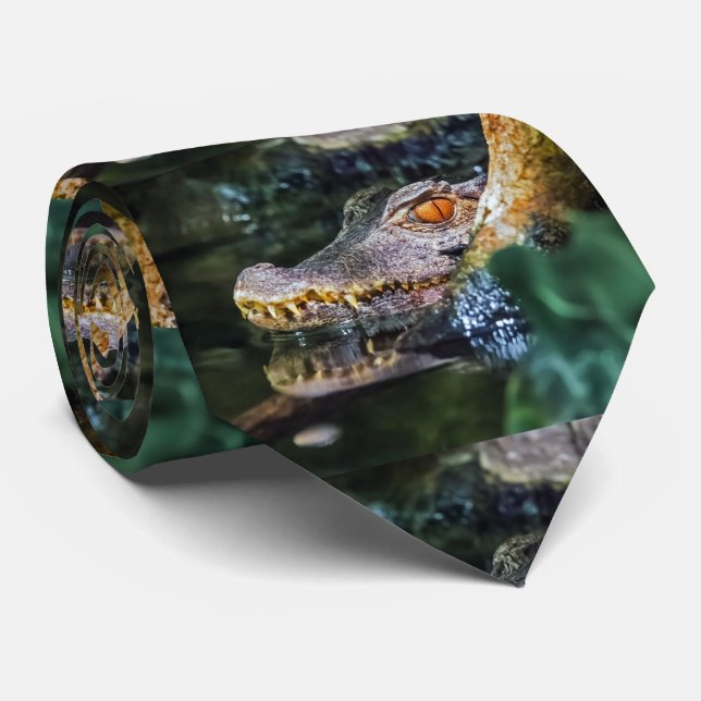 Crocodile Krawatte (Gerollt)