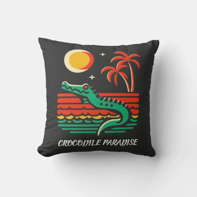 CROCODILE PARADISE KISSEN (Vorderseite)