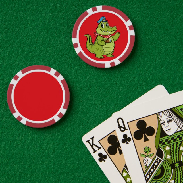 crocodile pokerchips (Pokertisch (doppelt))
