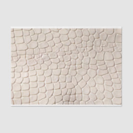 Crocodile Print Cream Biege Seidenpapier