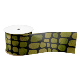 Crocodile Print Satinband