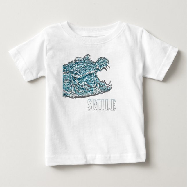 Crocodile Smile Baby T-shirt (Vorderseite)