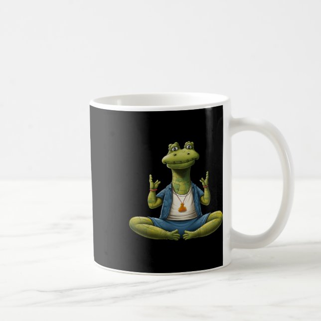 Crocodile Yoga Yogi Crocodile  Kaffeetasse (Rechts)