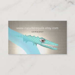 Crocodilen Business Cards Kunst Visitenkarte