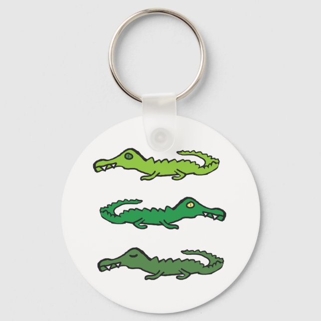 Crocodiles and Alligators Schlüsselanhänger (Vorderseite)