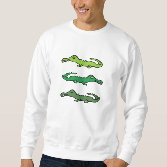 Crocodiles and Alligators Sweatshirt (Vorderseite)