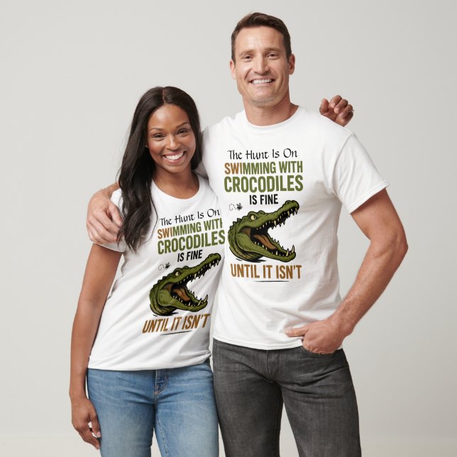 Crocodiles erfrischen bis es nicht ist T-Shirt (Unisex)