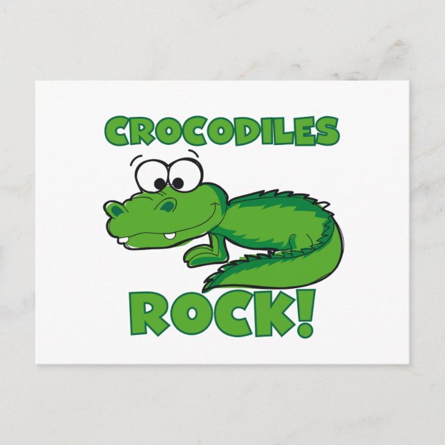 Crocodiles Rock Postkarte (Vorderseite)