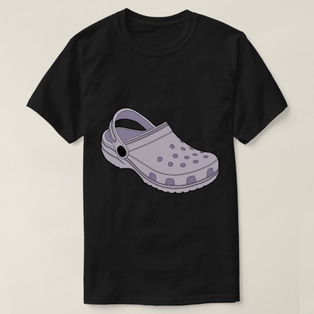Crocs Lavender Clog Shoe Sticker T-Shirt (Design vorne)