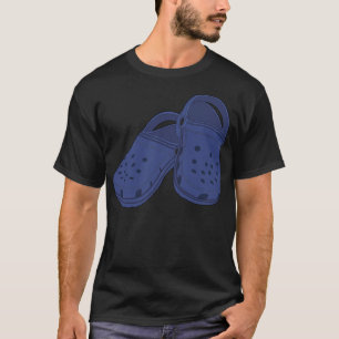 Crocs schuh Pair cerulanischer blauer klassischer  T-Shirt