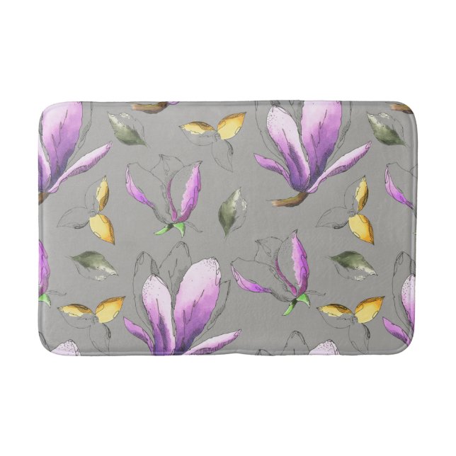 Crocus Blooms Bath Mat Badematte (Vorderseite)