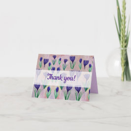 Crocus-Blume Dankeskarte