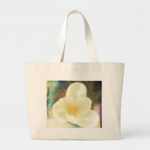 Crocus Blume Grunge Jumbo Stoffbeutel