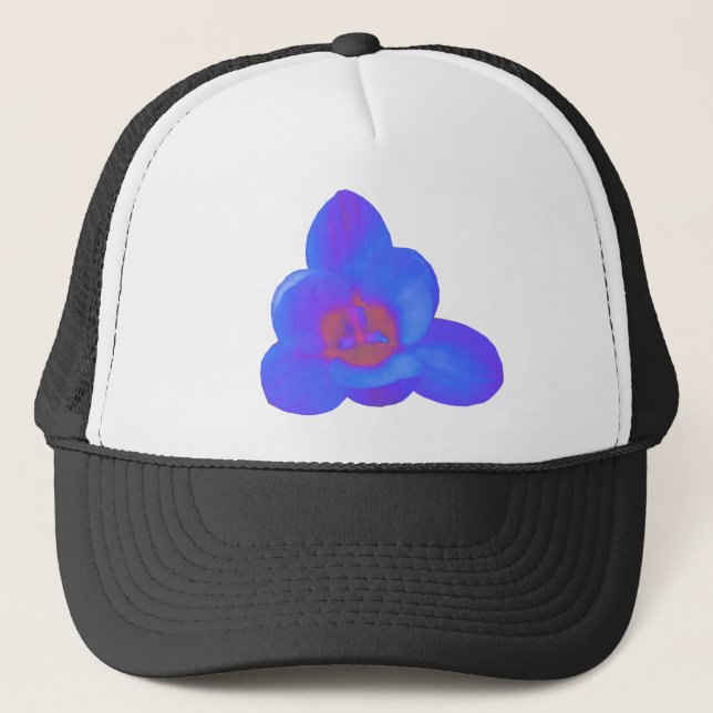 Crocus Blume Hot und Cold Hat Truckerkappe (Vorderseite)