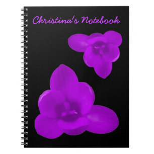 Crocus Blume Lila benutzerdefinierbares Notebook Notizblock