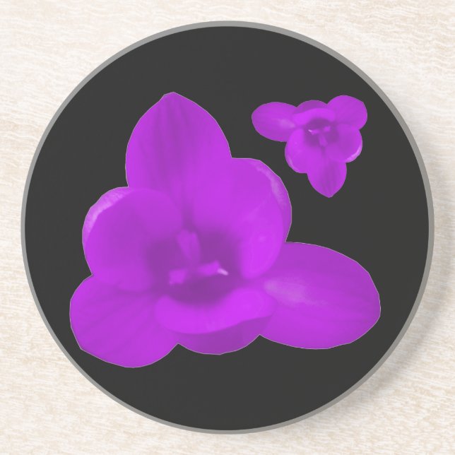 Crocus Blume Lila Untersetzer (Vorne)