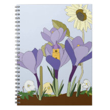 Crocus-Feenhäuschen-Notizbuch