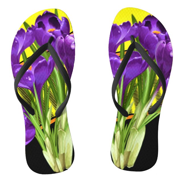 Crocus floral/geometrisch flip flops (Fußbett)