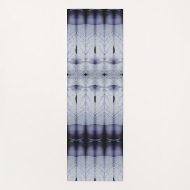 Crocus Ikat 6 Fog Yogamatte (Vorderseite)