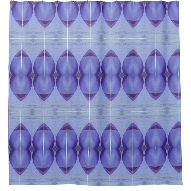 Crocus Ikat Duschvorhang (Vorderseite)