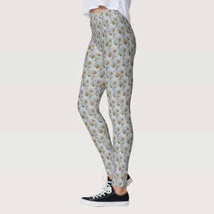 Crocus Leggings White Oaster Blume Pants