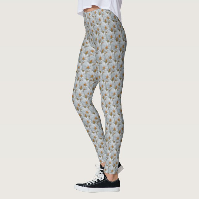 Crocus Leggings White Oaster Blume Pants (Links)