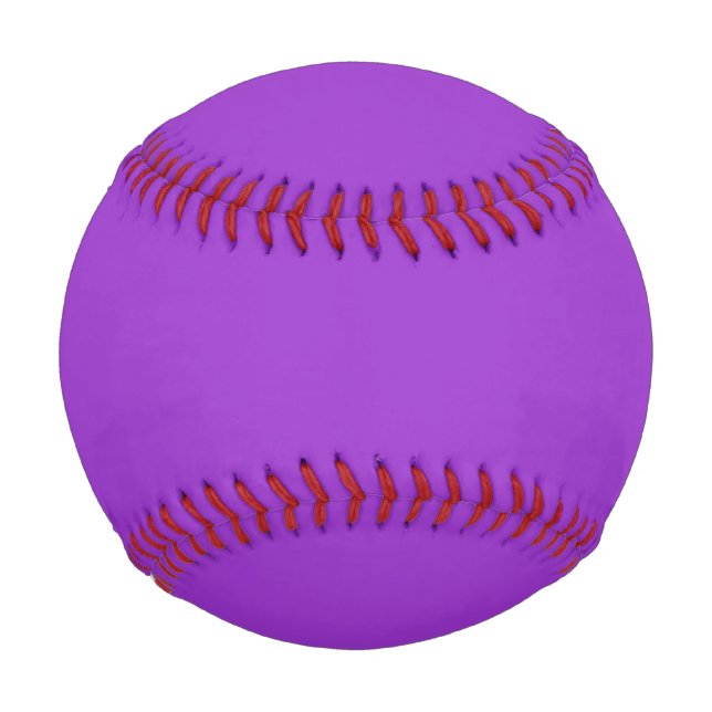 Crocus Lila Solid Color Baseball (Vorderseite)