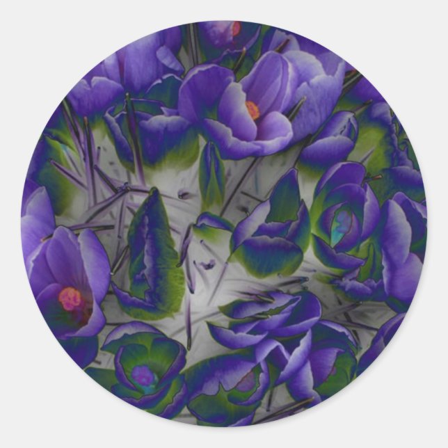 Crocus Stationery Sticker (Vorderseite)