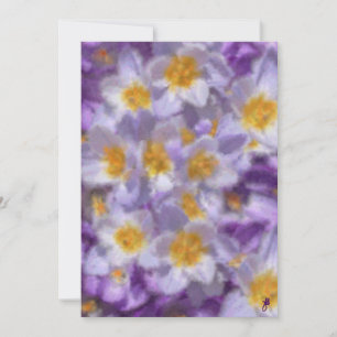 Crocus Watercolor Einladung