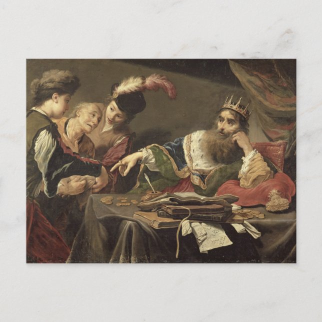 Croesus ReceiverTribute from a Lydian Peasant Postkarte (Vorderseite)