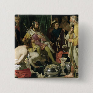 Croesus und Solon, 1624 Button