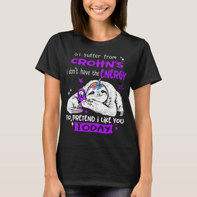 Crohn's Awareness Month Ribbon Gifts T-Shirt (Vorderseite)