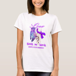 Crohn's & Colitis Awareness Liebe braucht keine Wo T-Shirt