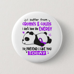 Crohn's & Colitis Awareness Month Ribbon Geschenke Button