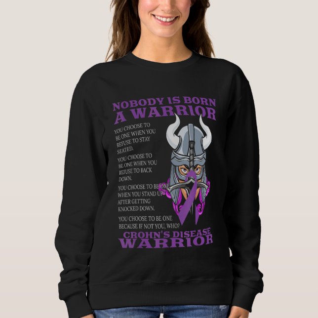 Crohns Disease Awareness Bowel Disease Related Fig Sweatshirt (Vorderseite)