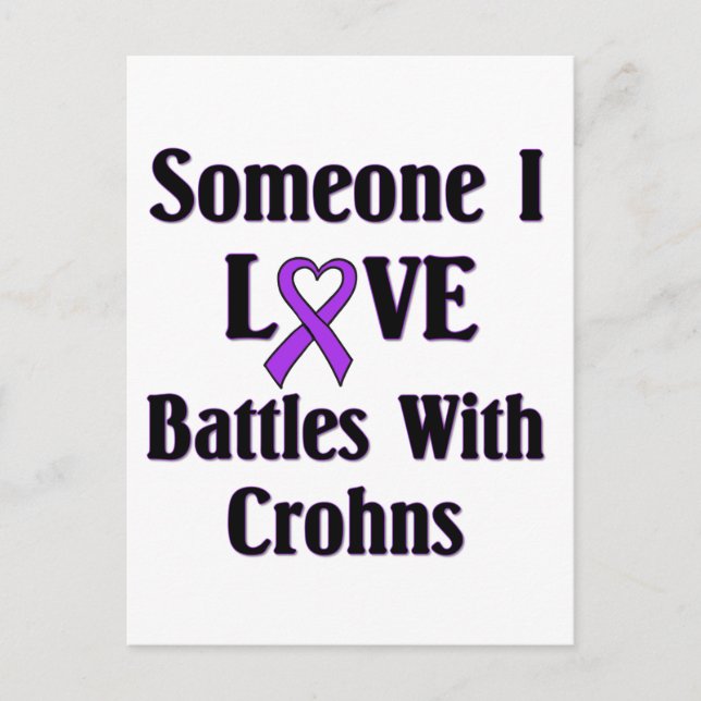 Crohns Disease Postkarte (Vorderseite)