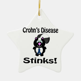 Crohns Disease stinks Skunk Awareness Design Keramik Ornament