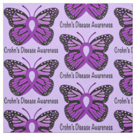 Crohns Krankheits-Schmetterlings-Bewusstseins-Band Stoff