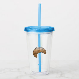 Croissant Acrylic Tumbler Acryltrinkbecher