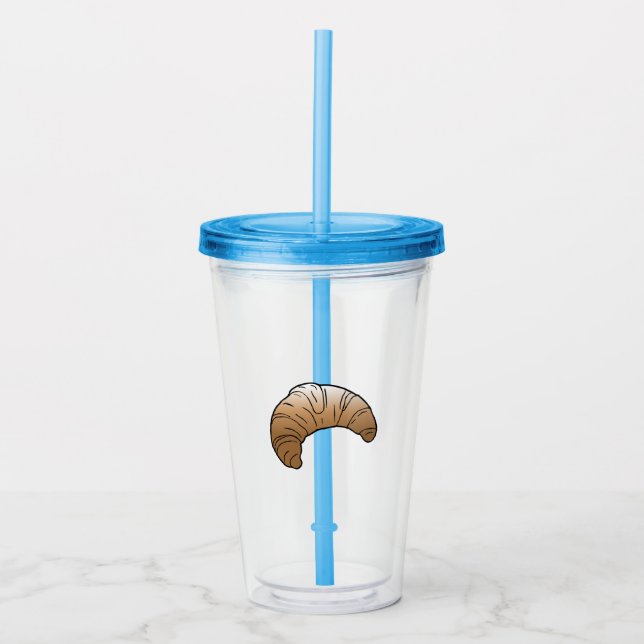 Croissant Acrylic Tumbler Acryltrinkbecher (Vorderseite)