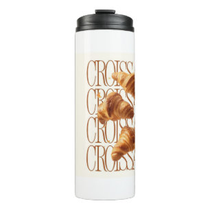 Croissant Ästhetik Food Poster – Französische Bäck Thermosbecher