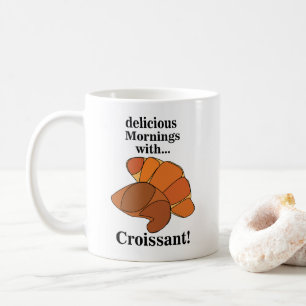 Croissant Frühstück Essen Kaffeetasse