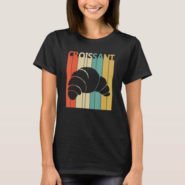 Croissant-Frühstück T-Shirt (Vorderseite)