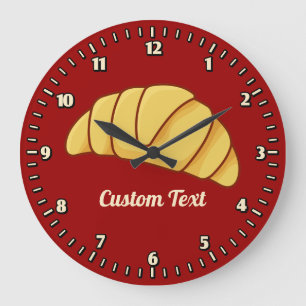 Croissant Große Wanduhr