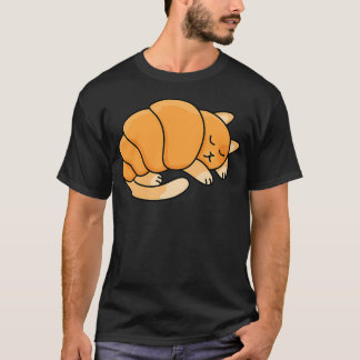 Croissant Katze Süßes Gebäck Tier Wortspiel Kunst  T-Shirt