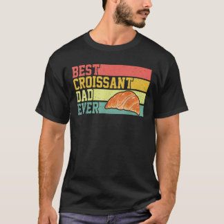 Croissant Lover Vater Bester Croissant Vater je Va T-Shirt